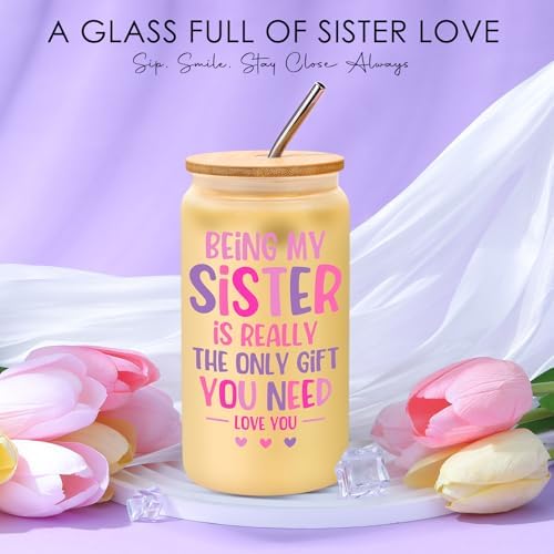 Sisters Gifts from Sister Birthday Gifts for Sisters Adult Funny Gift Ideas for Best Sister Ever Meaningful Gift Set for Siblings Cool Little Sis Present for Women Older Younger Sis Who Has Everything - Image 3