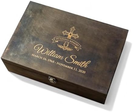 Personalized Memorial Keepsake Box, Sympathy Gift for Loss of Loved One by ENGRAVEMYMEMORIES