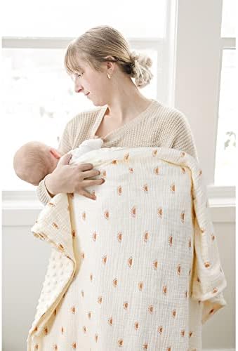 Konssy Soft Muslin Baby Blanket for Unisex Boys & Girls, 30 x 40 Inch - Image 5