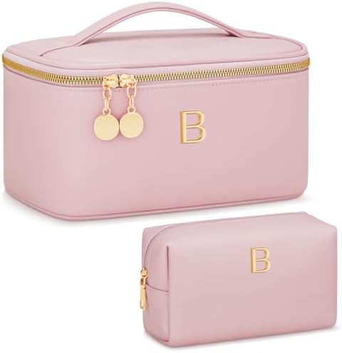 Personalized Initial Travel Makeup Toiletry Bag Gifts for Women by Unknown