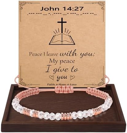 Morse Code Bracelets for Women Mothers Day Gifts 2026 Graduation Gifts Mom Birthday Gift Pink Braided Bracelets Teen Trendy Stuff Inspirational Best Friend Birthday Gifts for Daughter Girlfriend Christmas Stocking Stuffers Jewelry by BTYSUN