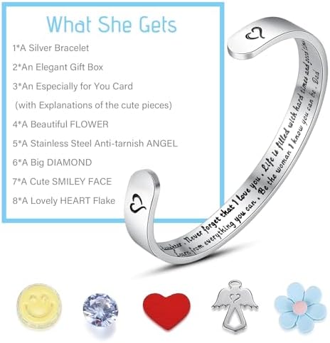 SAM & LORI Personal Bracelets for Teens/Women-Inspirational Jewelry Gifts (Various Designs) for Daughter/Sister/Mom/Friends-Adjustable Bracelet in a Pretty Gift Box - Image 5