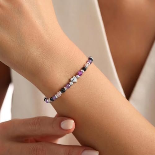2026 Graduation Gift for Her, Graduation Bracelet Natural Stone Beads Bracelets Middle High School College 5th 8th Grade Grad Jewelry Gifts for Women Girls - Image 3
