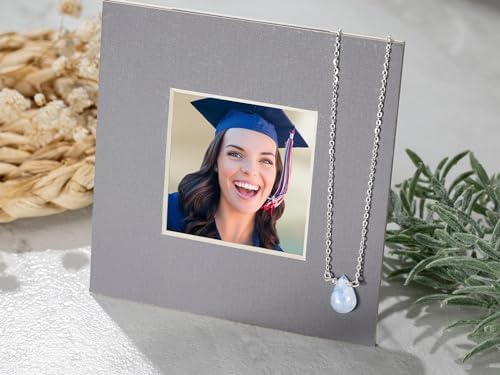 RareLove 2026 College Graduation Gifts Sterling Silver Moonstone Necklace for Women - Image 6