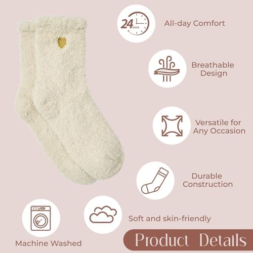 Coral Fleece Cloud Fuzzy Socks for Women Ultra-Soft Gifts for Women - Image 5