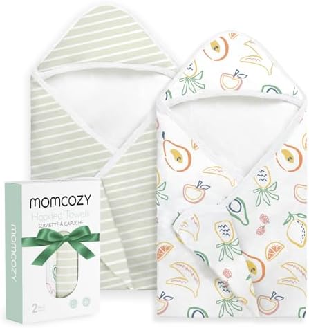 Momcozy Baby Towels, Soft Absorbent Bath Towel for Newborn&Toddler,Green by Momcozy