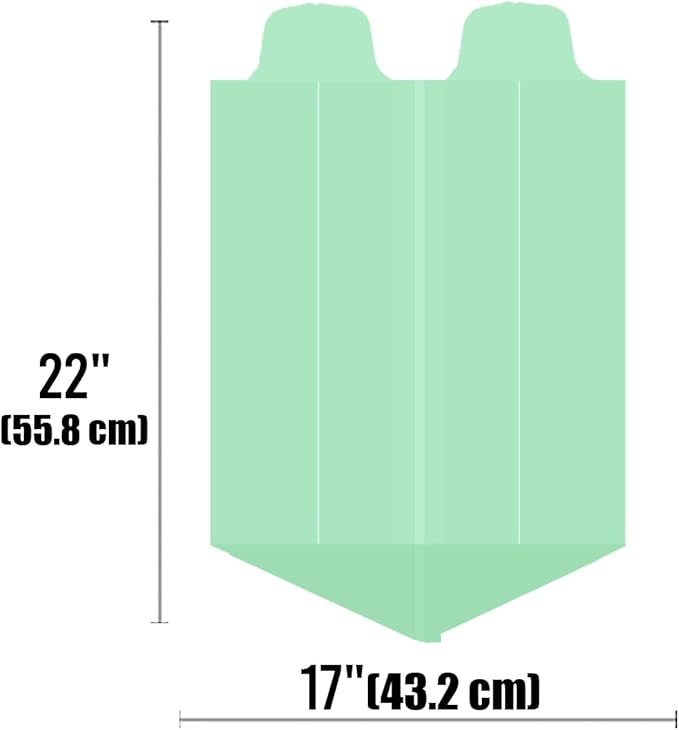 BEIDOU-PAC 3 Gallon Flap Tie Compostable Trash Bags, 300 Count Small Compost Bags, Biodegradable Kitchen Garbage Bags, Food Scrap Waste Bags for Countertop Bin, ASTM D6400, US BPI Certified