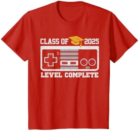 Class of 2025 Level Complete Video Gamer Senior Graduation T-Shirt by Unknown