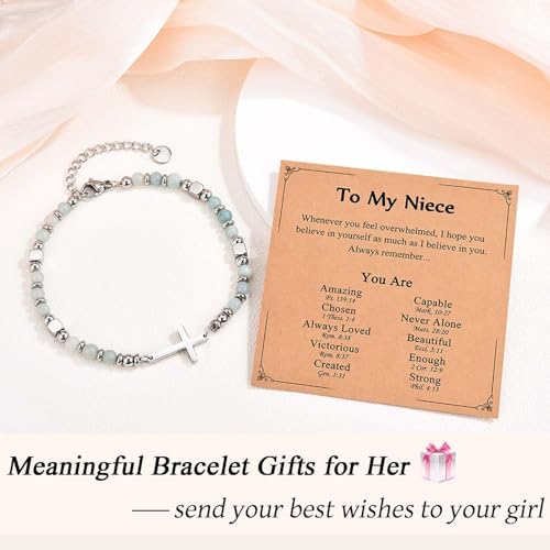 Religious Cross Bracelet for Women Girls, Christian Gifts - Image 2