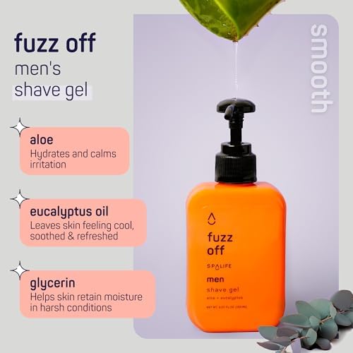 SpaLife Mens Body Wash Gift Set w/ Body Wash, Shave Gel, After-Shave Gel, Shampoo | Mens Skin Care Gift Set | Skincare Gifts for Men | Gifts for Men | Men's Skincare | 4-Piece - Image 5
