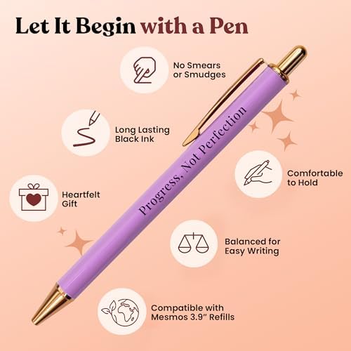 MESMOS Meaningful Sobriety Gifts for Women, 3pk Fancy Pen Set with German-Made Ink, Inspirational Pens, Proud of You Sober Gifts, Sober Affirmation Quote - Image 5