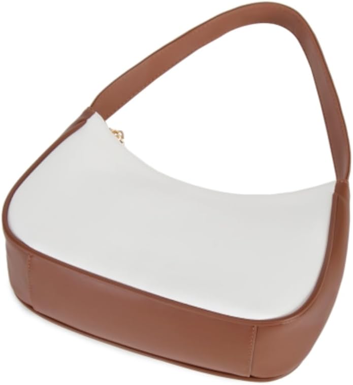 Shoulder Bags for Women, Cute Hobo Tote Handbag Mini Clutch Purse with Zipper Closure