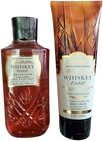 Bath & Body Works Whiskey Toast Body Cream and 3-in-1 Body and Face Wash by BathBodyWorks