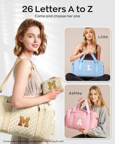 Women Gifts, Initial Duffel Sleepover Bag, 6-10 year old girl gifts - Image 2