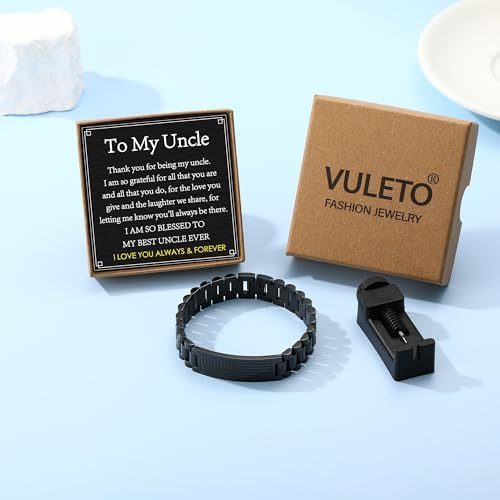 Bracelet Gifts for Men Husband Grandpa Son, Stainless Steel American Flag Watch Link Bracelet Unique Birthday Anniversary Jewelry Gifts - Image 2