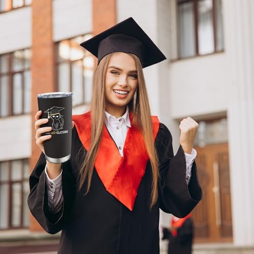 2026 Graduation Gift for Him Her - Senior Class of 2026 Gifts - 20 oz Stainless Steel Tumbler With Lid & Straw - High School/College/Master Degree/PHD Gradution Gifts - Image 4