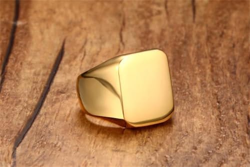 LiFashion Personalized Class Ring for Men's high School,University,Academy of 2024,Custom School Logo Name Engraved Graduation Gift for Men,Senior Junior Graduation Ceremony Ring Signet Band for Him - Image 5