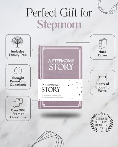 Stepmom's Life Story Journal (Hardcover): A Meaningful Keepsake for Stepmom to Share Her Journey & Memories, Book Includes 250+ Prompt Questions, Sentimental Gift for Mother's Day, Birthday, Christmas - Image 2