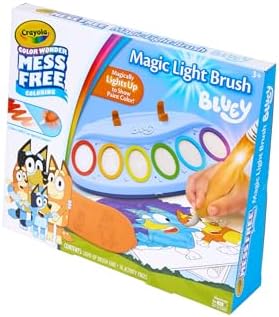 Crayola Bluey Color Wonder Magic Light Brush, Mess Free Painting Station for Kids, Gifts, Toddler Bluey Toys & Activities, Ages 3+ - Image 6