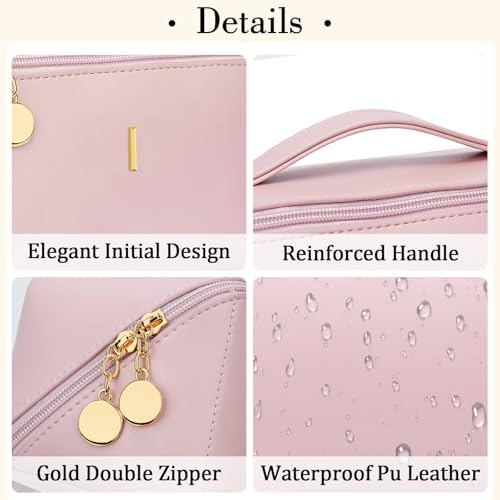 Initial Makeup Bag Personalized Gift for Women Teen Girls - Image 4