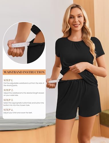 Ekouaer Maternity Nursing Pajamas Set 3 Piece Postpartum Breastfeeding Pjs - Image 4