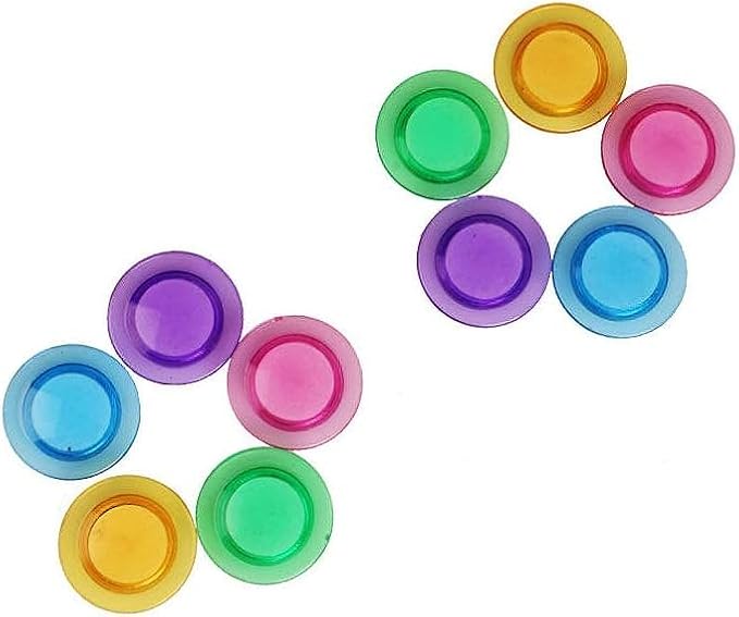 100 PCS 5 Colors Round Magnets for Whiteboard, Cute Small Magnet, Mini Refrigerator Magnets Whiteboard Magnets Colorful Locker for Home Classroom Teachers Offices