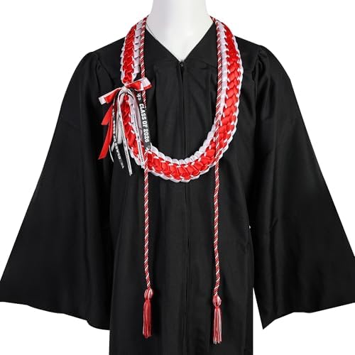 TFTAFAN Graduation Leis and Graduation Honor Cords Class of 2026 Graduation Ribbon Lei Graduation Necklace Braided Necklaces gift for Student Gifts Party Supplies - Image 4