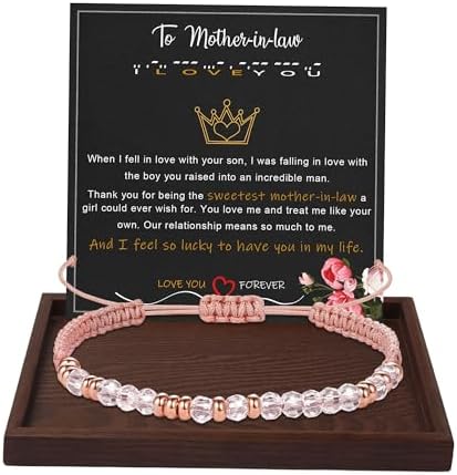 Morse Code Bracelets for Women Mothers Day Gifts 2026 Graduation Gifts Mom Birthday Gift Pink Braided Bracelets Teen Trendy Stuff Inspirational Best Friend Birthday Gifts for Daughter Girlfriend Christmas Stocking Stuffers Jewelry by BTYSUN