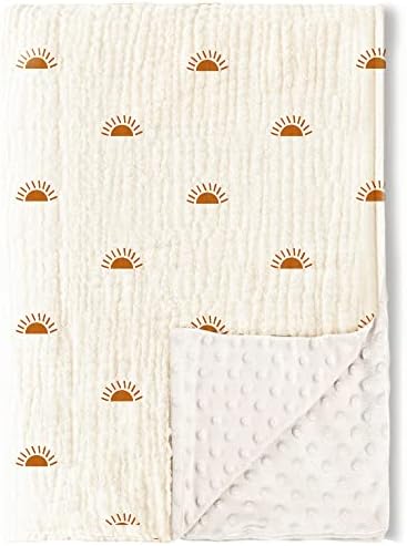 Konssy Soft Muslin Baby Blanket for Unisex Boys & Girls, 30 x 40 Inch by Konssy