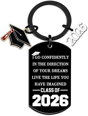 2026 Graduation Keychain for Her Class of 2026 College Graduation Gifts by UIWIHHP