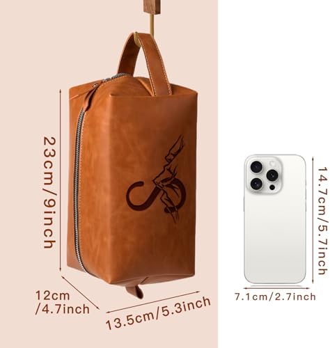 Personalized Gifts Travel Toiletry Bag for Men Engraved Initial - Image 5