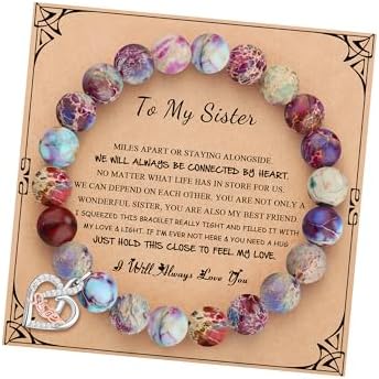 Gifts for Women Faith Cross Bracelet, Unique Amazonite Bracelets for Women by Joycuff