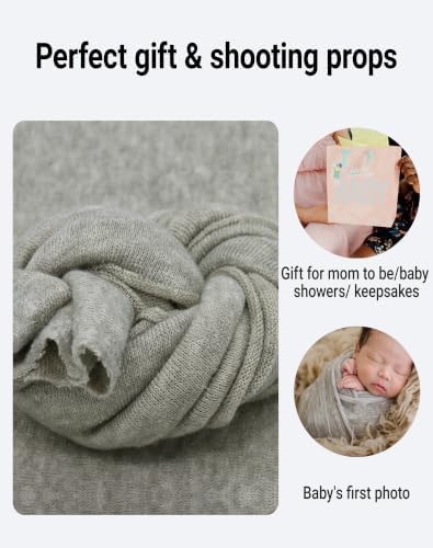 Zeroest Newborn Photography Wrap (Grey) - Image 3
