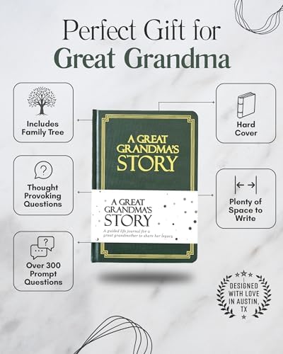 Great Grandma's Life Story Journal (Hardcover): A Meaningful Keepsake for Great Grandma to Share Her Journey & Memories, Book Includes 250+ Prompts, Great Gifts for Mother's Day, Birthday & Christmas - Image 2