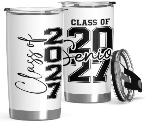 Class of 2027 Senior Night Gifts for Him Her 20oz Seniors Year 2027 Tumbler by Konijoyce