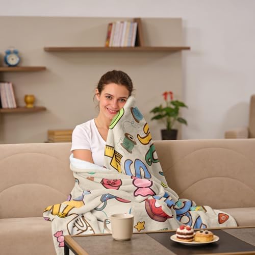 QOJUYO Craft Gifts for Women Men, Gift for Crafters, Sewing Blanket 60"x50" - Image 6
