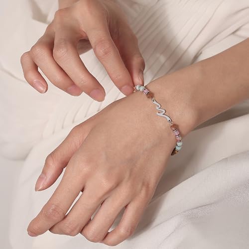 AryaHozel Wave Bracelets for Women, Birthday Gifts for Women, Jewelry Gift for Her Best Friend Sister Mom Daughter - Christmas Valentines Day Easter Graduation Birthday Gifts Ideas - Image 4