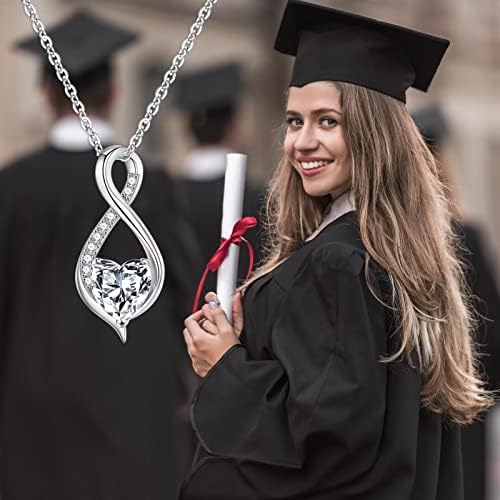 2026 Graduation Gifts for Her - Class of 2026 White Gold Plated Graduation Necklace, College School Graduation Necklace Gifts for Her Women - Image 3