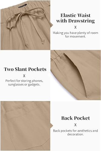 COOFANDY Men’s 2 Piece Cotton Linen Set Casual Beach Outfits Long Sleeve - Image 5