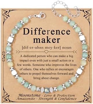 Gifts for Women Moonstone Bracelet, Amazonite Imperial Jasper Bracelets by Joycuff