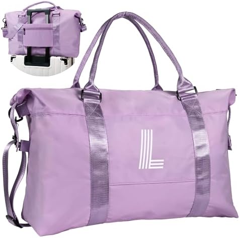 Initial Travel Duffel Bag, Sports Bag, Personalized Weekender Bags by Vogewood