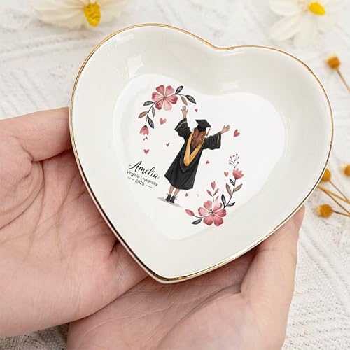 IZI POD Personalized Graduation Gifts for Her, Graduation Jewelry Dish, A Sweet Ending to a New Beginning, Gradua Senior Class of 2026, Gifts for Her, Women, Best Friends /11 - Image 4