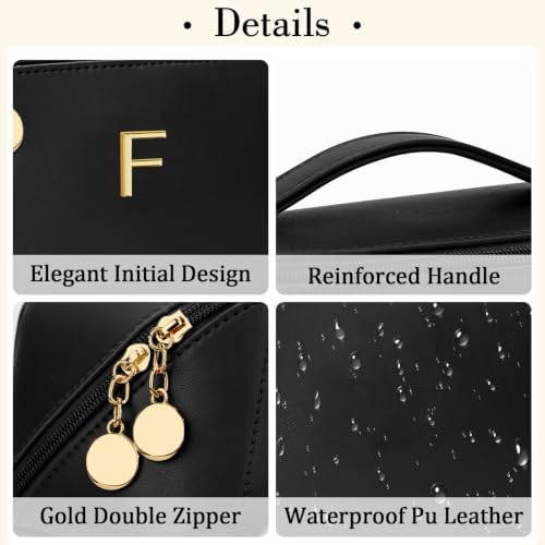 Initial Makeup Bag Personalized Gift for Women Teen Girls - Image 4