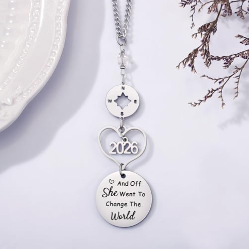 Graduation Gifts for Women Her, Class of 2026 Rear View Mirror Accessories - Image 2