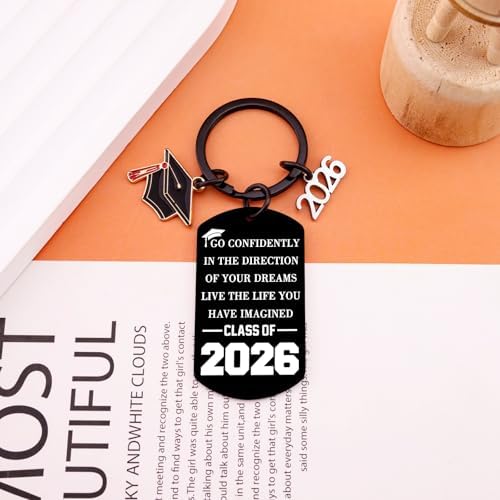 2026 Graduation Keychain for Her Class of 2026 College Graduation Gifts - Image 2