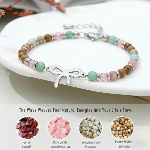 LINGYUAN Graduation Bracelet for Her 2026, Beaded Jewelry Gift with Inspirational Message Card, Adjustable Keepsake for High School or College Graduate - Image 6