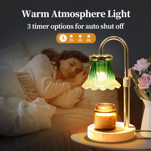 GEEZO Fragrance Candle Warmer Lamp，Electric Candle Warmer with Timer & Dimmer，Mom Christmas Birthday Gifts for Women, House Warming Gifts New Home Bedroom Decor - Image 6