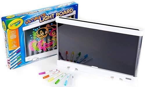 Crayola Ultimate Light Board - White, Kids Drawing Tablet, Gifts for Kids, LED Drawing Board, Sketching Art Projector, Toys for Boys & Girls, 6+ by Crayola