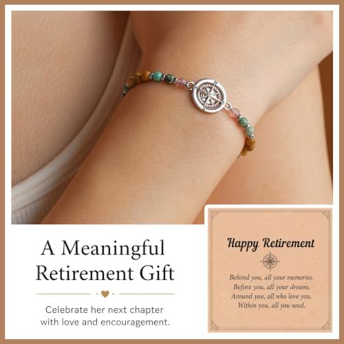 Compass Bracelet for Women, Retirement You Will Be Missed Travel Gifts - Image 2