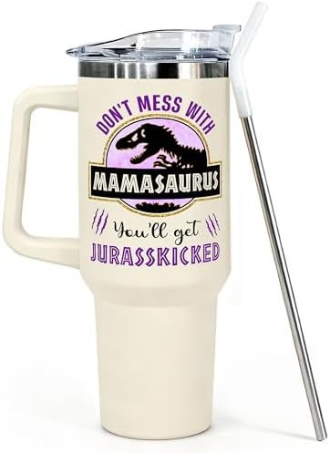Gifts for Mom from Daughter, Son for Mothers Day, Christmas, Birthday - Birthday Gifts for Moms, Birthday Present for moms, Happy Birthdays Mom - Mother Tumbler 40 Oz Stainless Steel Coffee Cup by ExploreNow